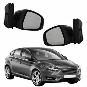 Par de Retrovisor Ford Focus 2014 Até 2016 Com Pisca Elétrico e Luz de Solo