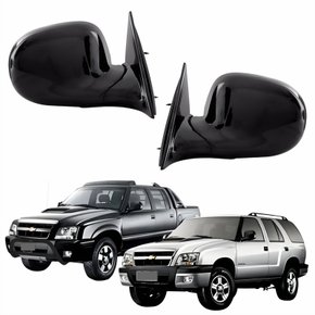 Par de Retrovisor Gm S10 Blazer 1995 Até 2011 Elétrico