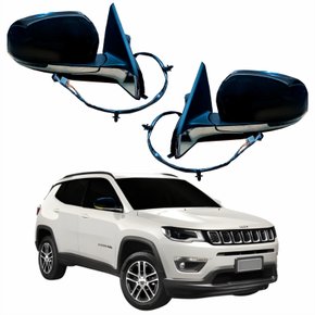 Par de Retrovisor Jeep Compass 2021 Até 2023 Com Pisca Foldway