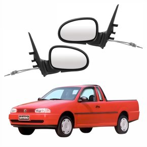 Par de Retrovisor Vw Saveiro G2 1998 Até 2000 Com Controle