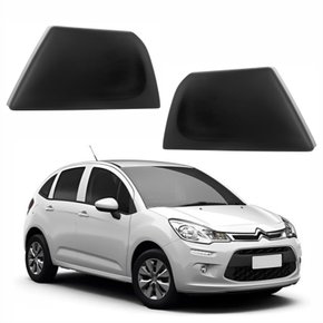 Par de Tampa Reboque Dianteira Citroen C3 2013 até 2021