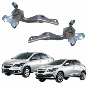 Par Dobradiça Capô Gm Onix Prisma 2012 Até 2019