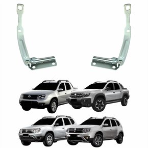 Par Dobradiça Capo Renault Duster 2011 Até 2019 Oroch 2017 Até 2022