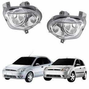 Par Farol Auxiliar De Milha Ford Fiesta Hatch Sedan 2003 Até 2007
