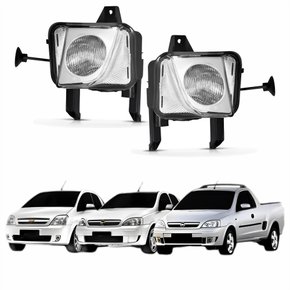 Par Farol Auxiliar De Milha Gm Corsa Montana Meriva 2003 Até 2012