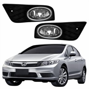 Par Farol Auxiliar De Milha Honda New Civic 2012 2013 2014