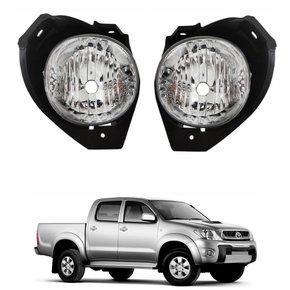 Par Farol Auxiliar De Milha Toyota Hilux Srv 2009 2010 2011