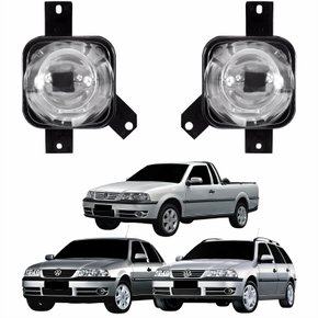 Par Farol Auxiliar De Milha Vw Gol Saveiro Parati G3 1999 Até 2005