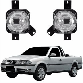 Par Farol Auxiliar De Milha Vw Saveiro G3 1999 Até 2005