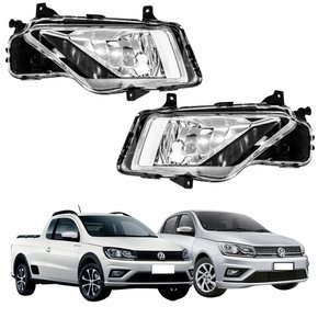 Par Farol Auxiliar de Milha Vw Saveiro G7 2016 Até 2020 Vw Saveiro G8 2020 Até 2022 Vw Gol G8 2020 Até 2022