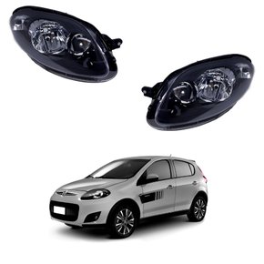 Par Farol Fiat Palio 2012 2013 2014 2015 2016 Mascara Negra