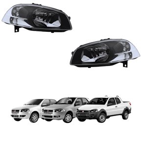 Par Farol Fiat Palio G4 2008 Até 2012 Siena G4 2010 Até 2012 Strada G4 2014 Até 2019 Mascara Negra