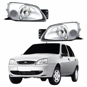 Par Farol Ford Fiesta 2000 2001 2002 Pisca Cristal