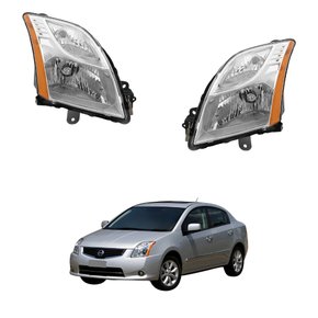 Par Farol Nissan Sentra 2010 2011 2012 2013 Mascara Cromada