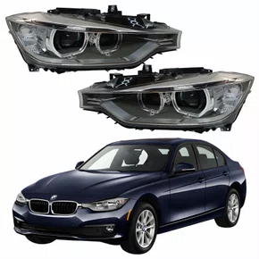 Par Farol Principal Bmw Série 3 2013 2014 2015 Sem Xenon