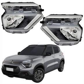 Par Farol Principal Citroen C3 2021 2022 2023 2024 2025 Sem Led Drl