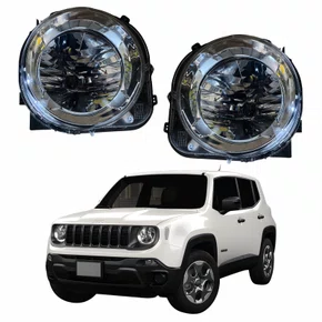 Par Farol Principal Jeep Renegade 2015 Até 2020 Sem Led