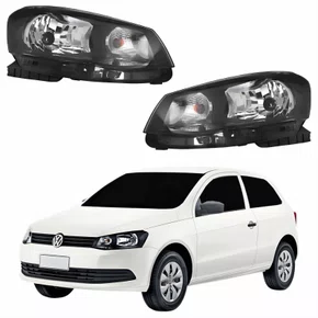 Par Farol Principal Vw Gol G6 2012 Até 2016 Foco Simples