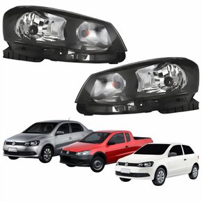Par Farol Principal Vw Gol G6 2012 Até 2016 Saveiro Voyage G6 2013 Até 2016 Foco Simples