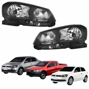 Par Farol Principal Vw Gol G6 2012 Até 2016 Saveiro Voyage G6 2013 Até 2016 Foco Simples