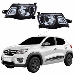 Par Farol Renault Kwid 2017 2018 2019 2020 Borda Preta