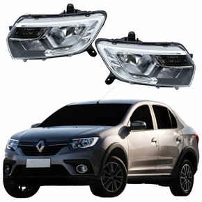 Par Farol Renault Logan 2020 2021 2022 Com Led 3 Riscos