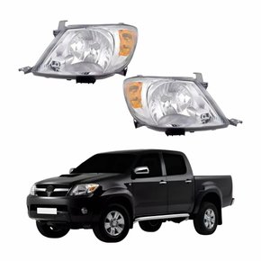 Par Farol Toyota Hilux SRV 2005 2006 2007 2008 Pisca Âmbar