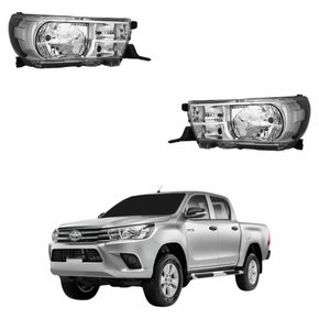Par Farol Toyota Hilux Srv 2016 2017 2018 2019 Sem Led