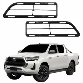 Par Grade Parachoque Central Toyota Hilux Srv 2021 Até 2023