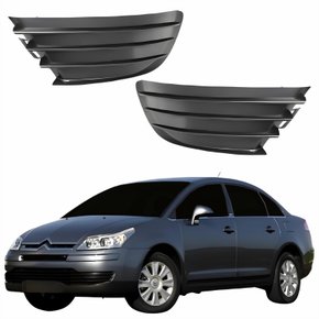 Par Grade Parachoque Citroen C4 Pallas 2006 Até 2012 Sem Furo