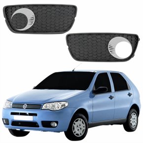 Par Grade Parachoque Fiat Palio Sapão 2004 2005 2006 2007 Com Furo