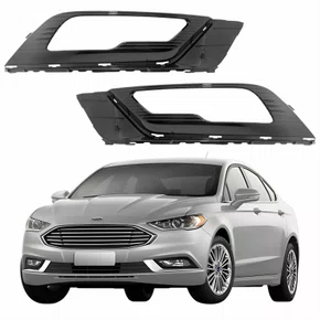 Par Grade Parachoque Ford Fusion 2017 2018 2019 Com Furo Black Piano