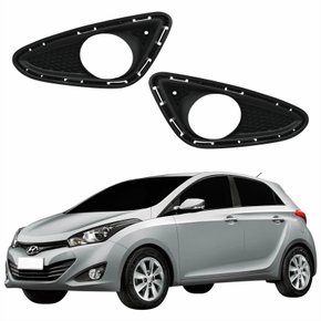 Par Grade Parachoque Hyundai Hb20 2012 2013 2014 2015 Com Furo