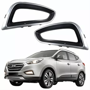 Par Grade Parachoque Hyundai Ix35 2016 Até 2022 Com Furo