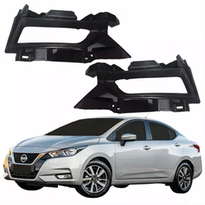 Par Grade Parachoque Nissan Versa 2021 2022 2023 2024 Com Furo