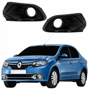 Par Grade Parachoque Renault Logan 2014 até 2019 Com Furo