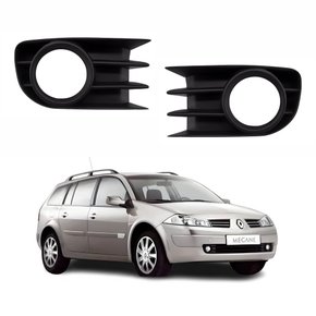 Par Grade Parachoque Renault Megane 2006 Até 2012 Com Furo