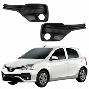 Par Grade Parachoque Toyota Etios 2017 2018 2019 2020 Com Furo