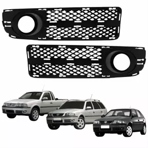 Par Grade Parachoque Vw Gol Parati Saveiro G3 2003 2004 2005 Com Furo Fase 2