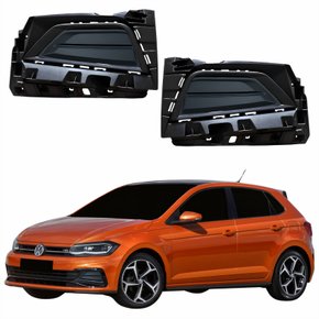 Par Grade Parachoque Vw Polo 2017 2018 2019 2020 Sem Furo