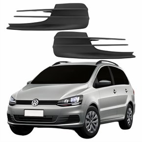 Par Grade Parachoque Vw Spacefox 2015 Até 2019 Sem Furo