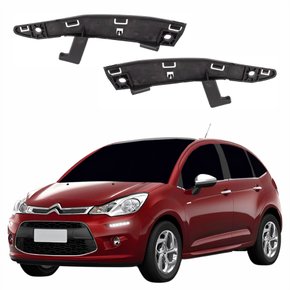 Par Guia Para-Choque Dianteiro Citroen C3 2013 Até 2021