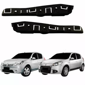 Par Guia Parachoque Dianteiro Renault Sandero 2008 Até 2014