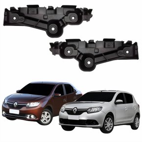 Par Guia Parachoque Renault Logan Sandero 2014 Até 2019