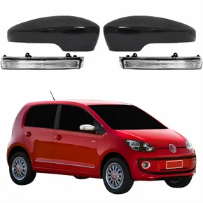 Par Kit Capa Com Pisca Retrovisor Vw Up 2013 2014 Liso