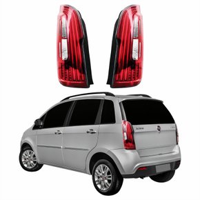 Par Lanterna Fiat Idea 2010 Até 2016 Com Led Bicolor