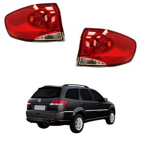 Par Lanterna Traseira Fiat Palio Weekend 2008 2009 2010 2011 2012 Bicolor Canto