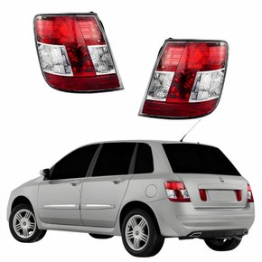 Par Lanterna Traseira Fiat Stilo 2008 Até 2013