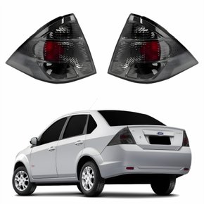 Par Lanterna Traseira Ford Fiesta Sedan 2011 Até 2016 Fumê