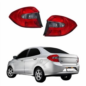 Par Lanterna Traseira Ford Ka Sedan 2015 2016 2017 2018 Fumê